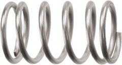 Compression Spring: 1.937″ OD, 6″ Free Length 5.26 mm Wire Dia, 427.29 N Max Load, Stainless Steel