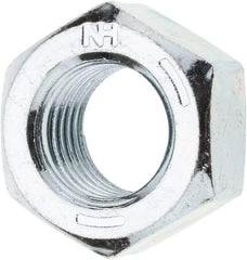 Value Collection - 7/16-20 UN Steel Right Hand Hex Nut - 11/16" Across Flats, 3/8" High, Zinc Clear Finish - Benchmark Tooling