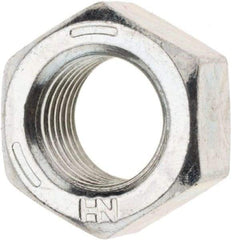 Value Collection - 3/8-24 UN Steel Right Hand Hex Nut - 9/16" Across Flats, 21/64" High, Zinc Clear Finish - Benchmark Tooling