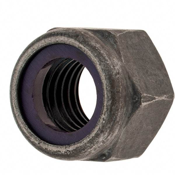 Value Collection - 5/8-11 UNC Grade 8 Hex Lock Nut with Nylon Insert - 15/16" Width Across Flats, 3/4" High, Uncoated - Benchmark Tooling