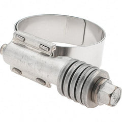 Made in USA - 1 to 1-3/4" Diam, Stainless Steel Worm Drive Clamp - Benchmark Tooling