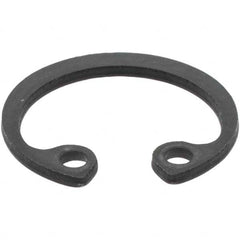 Made in USA - 1mm Thick, Plain Finish, Spring Steel Snap Internal Retaining Ring - 15.7mm Groove Diam - Benchmark Tooling