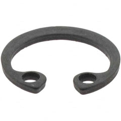 Made in USA - 12mm Nominal, 1mm Thick, Phosphate Finish, Spring Steel Snap Internal Retaining Ring - 1.1mm Groove Width, 0.25mm Groove Depth, 12.5mm Groove Diam - Benchmark Tooling