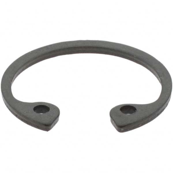 Made in USA - 0.035" Thick, Plain Finish, Spring Steel Snap Internal Retaining Ring - 0.596" Groove Diam - Benchmark Tooling