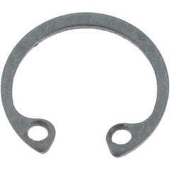 Made in USA - 0.025" Thick, Plain Finish, Spring Steel Snap Internal Retaining Ring - 0.397" Groove Diam - Benchmark Tooling