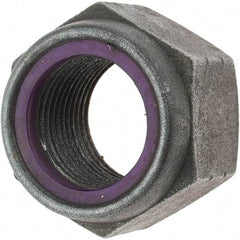 Value Collection - 1-1/8 - 12 UNF Grade 8 Hex Lock Nut with Nylon Insert - 1-5/8" Width Across Flats, 1-11/64" High, Uncoated - Benchmark Tooling