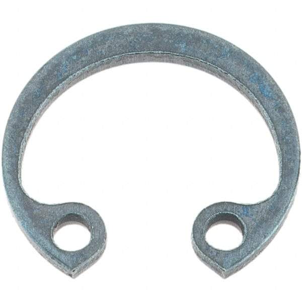 Made in USA - 0.8mm Thick, Plain Finish, Spring Steel Snap Internal Retaining Ring - 9.4mm Groove Diam - Benchmark Tooling