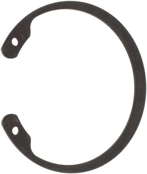 Made in USA - 2-1/2" Nominal, 0.078" Thick, Phosphate Finish, Spring Steel Snap Internal Retaining Ring - 0.086" Groove Width, 0.074" Groove Depth, 2.648" Groove Diam, Grade 1060-1090 - Benchmark Tooling