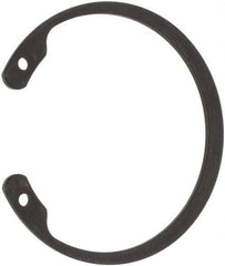 Made in USA - 2-1/2" Nominal, 0.078" Thick, Phosphate Finish, Spring Steel Snap Internal Retaining Ring - 0.086" Groove Width, 0.074" Groove Depth, 2.648" Groove Diam, Grade 1060-1090 - Benchmark Tooling