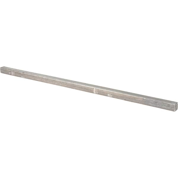 Value Collection - 12" Long x 3/8" High x 3/8" Wide, Plain Steel Oversized Key Stock - Cold Drawn Steel - Benchmark Tooling