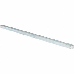 Value Collection - 12" Long x 3/8" High x 3/8" Wide, Zinc-Plated Oversized Key Stock - Cold Drawn Steel - Benchmark Tooling