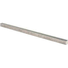 Value Collection - 12" Long x 1/2" High x 1/2" Wide, Plain Steel Undersized Key Stock - Cold Drawn Steel - Benchmark Tooling