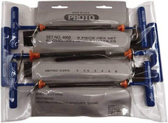 Proto - 6 Piece T-Handle Cushion Grip Tethered Hex Key Set - Hex Range 2 to 6mm - Benchmark Tooling