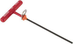 Proto - 1/8" Hex, Tethered T-Handle Cushion Grip, Hex Key - 6" OAL, Alloy Steel, Inch System of Measurement - Benchmark Tooling