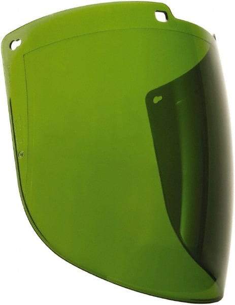 Uvex - Green Polycarbonate Welding Lens - 9" High x 15-7/8" Wide x 2.2mm Thick, Shade 3, Compatible with Uvex Turboshields - Benchmark Tooling