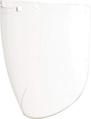 Uvex - Clear Polycarbonate Face Shield - 9" High x 15-7/8" Wide x 2.2mm Thick, Compatible with Uvex Turboshields - Benchmark Tooling