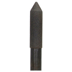 1/2″ × 2″ 1/2″ Spindle Center Lap Mounted Point 80 Grit Aluminum Oxide - Benchmark Tooling