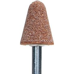 ‎3/4″ × 1-1/8″ 1/4″ Spindle Gemini Mounted Point A5 60 Grit Aluminum Oxide - Benchmark Tooling