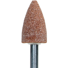 ‎11/16″ × 1-1/4″ 1/4″ Spindle Gemini Mounted Point A12 60 Grit Aluminum Oxide - Benchmark Tooling