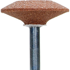 ‎1-5/8″ × 3/8″ 1/4″ Spindle Gemini Mounted Point A36 60 Grit Aluminum Oxide - Benchmark Tooling