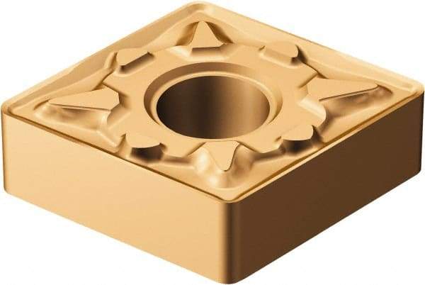 Sandvik Coromant - CNMG432 MM Grade 1125 Carbide Turning Insert - TiAlN/AlCr2O3 Finish, 80° Diamond, 1/2" Inscr Circle, 3/16" Thick, 1/32" Corner Radius - Benchmark Tooling