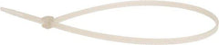 Value Collection - 11.0236" Long Natural (Color) Nylon Standard Cable Tie - 40 Lb Tensile Strength - Benchmark Tooling