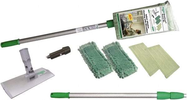 Unger - 8" Wide Microfiber Strip Washer Window Cleaning Kit - Microfiber, 8 Inch Wide Blade - Benchmark Tooling