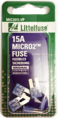 Littelfuse - 15 Amp, 32 VDC, Automotive Fuse - 9.1" Long, Blue, Littlefuse 327015 - Benchmark Tooling