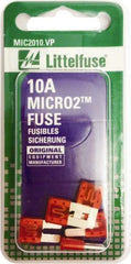 Littelfuse - 10 Amp, 32 VDC, Automotive Fuse - 9.1" Long, Red, Littlefuse 327010 - Benchmark Tooling