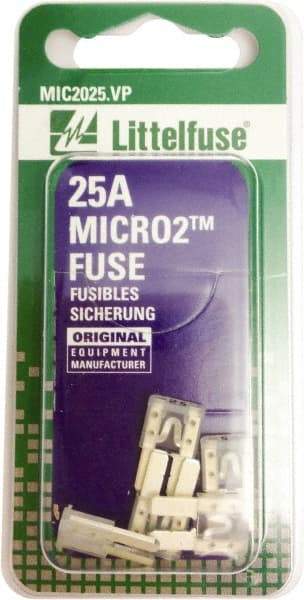 Littelfuse - 25 Amp, 32 VDC, Automotive Fuse - 9.1" Long, Clear, Littlefuse 327025 - Benchmark Tooling