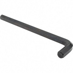 Value Collection - 5/8" Hex, Long Arm, Hex Key - 9-21/32" OAL, Alloy Steel, Inch System of Measurement - Benchmark Tooling