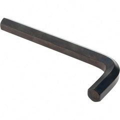 Value Collection - 9/16" Hex, Short Arm, Hex Key - 5-21/32" OAL, Alloy Steel, Inch System of Measurement - Benchmark Tooling
