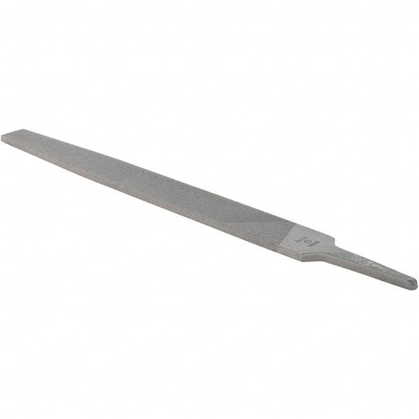 Value Collection - 12" Long, Bastard Cut, Flat American-Pattern File - Double Cut, 9/32" Overall Thickness - Benchmark Tooling