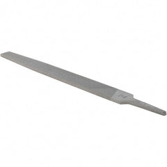 Value Collection - 12" Long, Bastard Cut, Flat American-Pattern File - Double Cut, 9/32" Overall Thickness - Benchmark Tooling