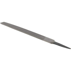 Value Collection - 8" Long, Smooth Cut, Half Round American-Pattern File - Double Cut, 7/32" Overall Thickness - Benchmark Tooling