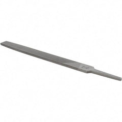 Value Collection - 8" Long, Smooth Cut, Flat American-Pattern File - Double Cut, 7/32" Overall Thickness - Benchmark Tooling