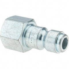 Parker - 3/8-18 Female NPTF Tru-Flate Automotive Pneumatic Hose Connector - Steel, 3/8" Body Diam - Benchmark Tooling