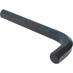 Value Collection - 1" Hex, Short Arm, Hex Key - 9-5/32" OAL, Alloy Steel, Inch System of Measurement - Benchmark Tooling