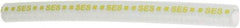 Value Collection - 6" Long, 4:1, Polyolefin Heat Shrink Electrical Tubing - Clear, Yellow - Benchmark Tooling