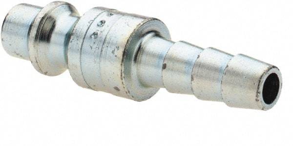 Parker - Hose Barb Industrial Pneumatic Hose Connector - Steel, 1/4" Body Diam, 1/4" Hose ID - Benchmark Tooling