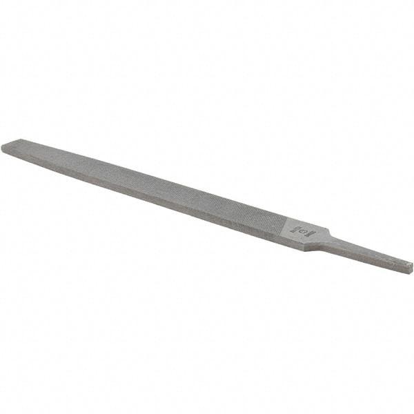 Value Collection - 10" Long, Bastard Cut, Flat American-Pattern File - Double Cut, 1/4" Overall Thickness - Benchmark Tooling