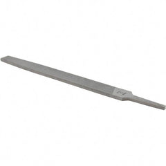Value Collection - 10" Long, Bastard Cut, Flat American-Pattern File - Double Cut, 1/4" Overall Thickness - Benchmark Tooling
