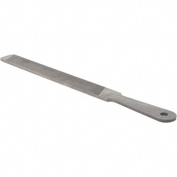 Value Collection - 10" Long, Flat American-Pattern File - Single, Double Cut, 3/16" Overall Thickness - Benchmark Tooling