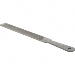 Value Collection - 10" Long, Flat American-Pattern File - Single, Double Cut, 3/16" Overall Thickness - Benchmark Tooling