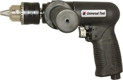 Florida Pneumatic - 1/2" Reversible Keyed Chuck - Pistol Grip Handle, 450 RPM, 4 CFM, 0.75 hp, 90 psi - Benchmark Tooling