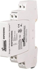 Cooper Bussmann - 4 Pole, 1 Phase, 90mm Long x 12mm Wide x 71.99mm Deep, Hardwired Surge Protector - DIN Rail Mount, 24 V, 23.30 VAC, 33 VDC Operating Voltage, 20 kA Surge Protection - Benchmark Tooling