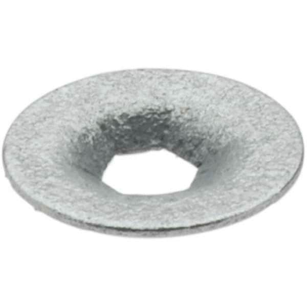 Value Collection - 3/8" OD, Spring Steel Push Nut - Zinc-Plated, 1/8" Shaft Diam - Benchmark Tooling