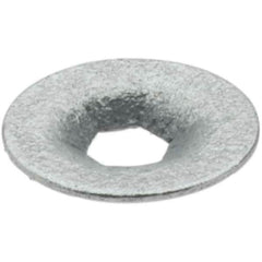 Value Collection - 3/8" OD, Spring Steel Push Nut - Zinc-Plated, 1/8" Shaft Diam - Benchmark Tooling