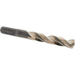 Made in USA - 13/32" High Speed Steel, 135° Point, Round with Flats Shank Maintenance Drill Bit - Benchmark Tooling