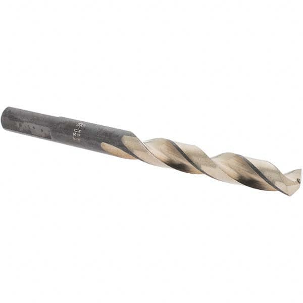 Made in USA - 5/16" High Speed Steel, 135° Point, Round with Flats Shank Maintenance Drill Bit - Benchmark Tooling